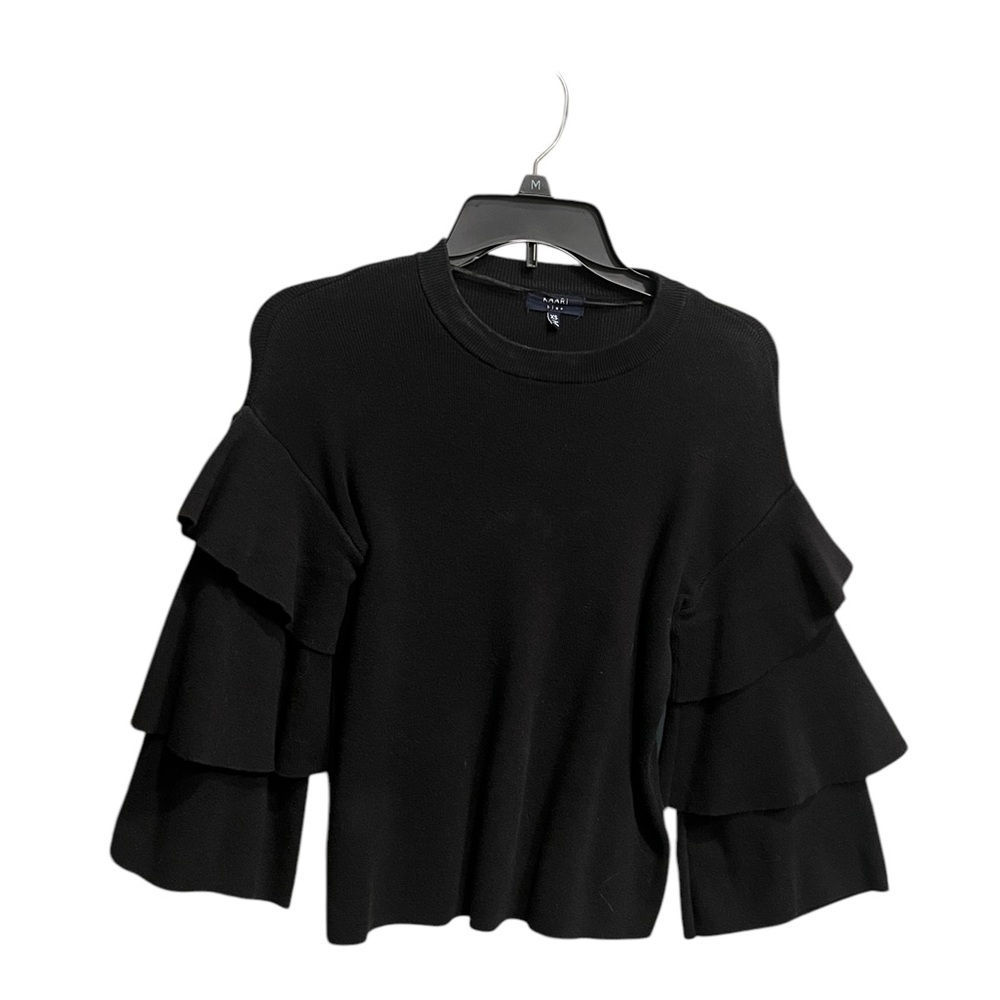 Black Ruffle Sweater